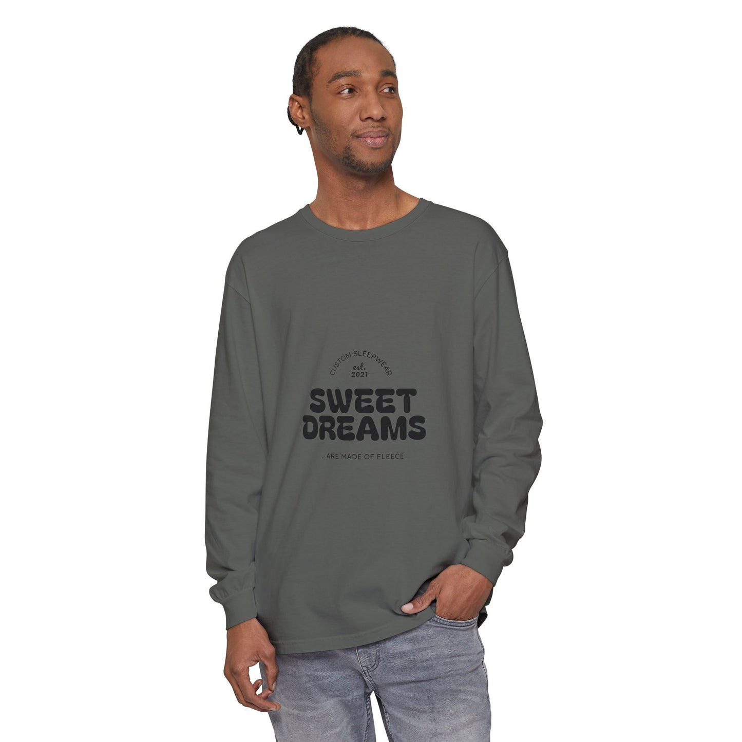 Unisex Garment-dyed Long Sleeve T-Shirt