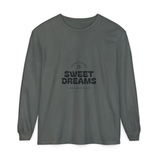 Unisex Garment-dyed Long Sleeve T-Shirt